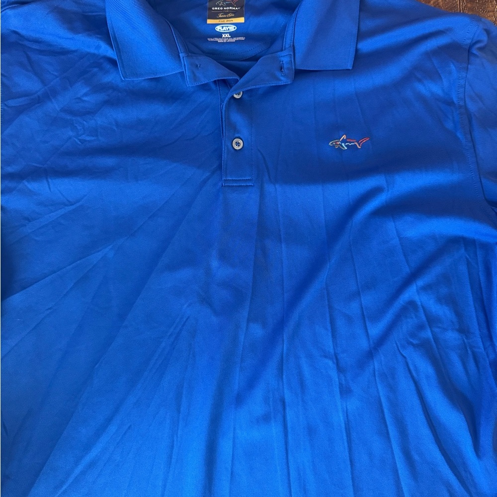 Tasso Elba Blue Polo Shirt Classic Style